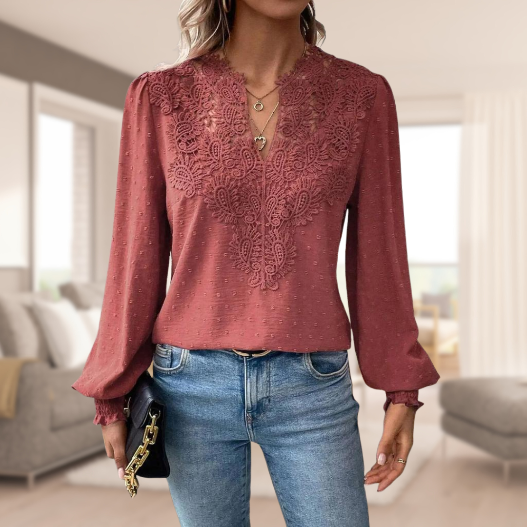 Zyra™ | Elegant damebluse med løse ærmer