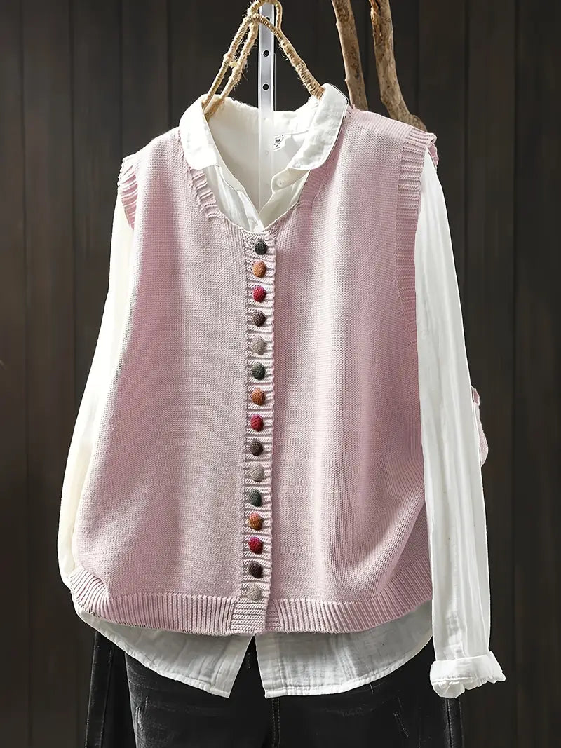 Zyra™ | Ærmeløs Strikket Vest