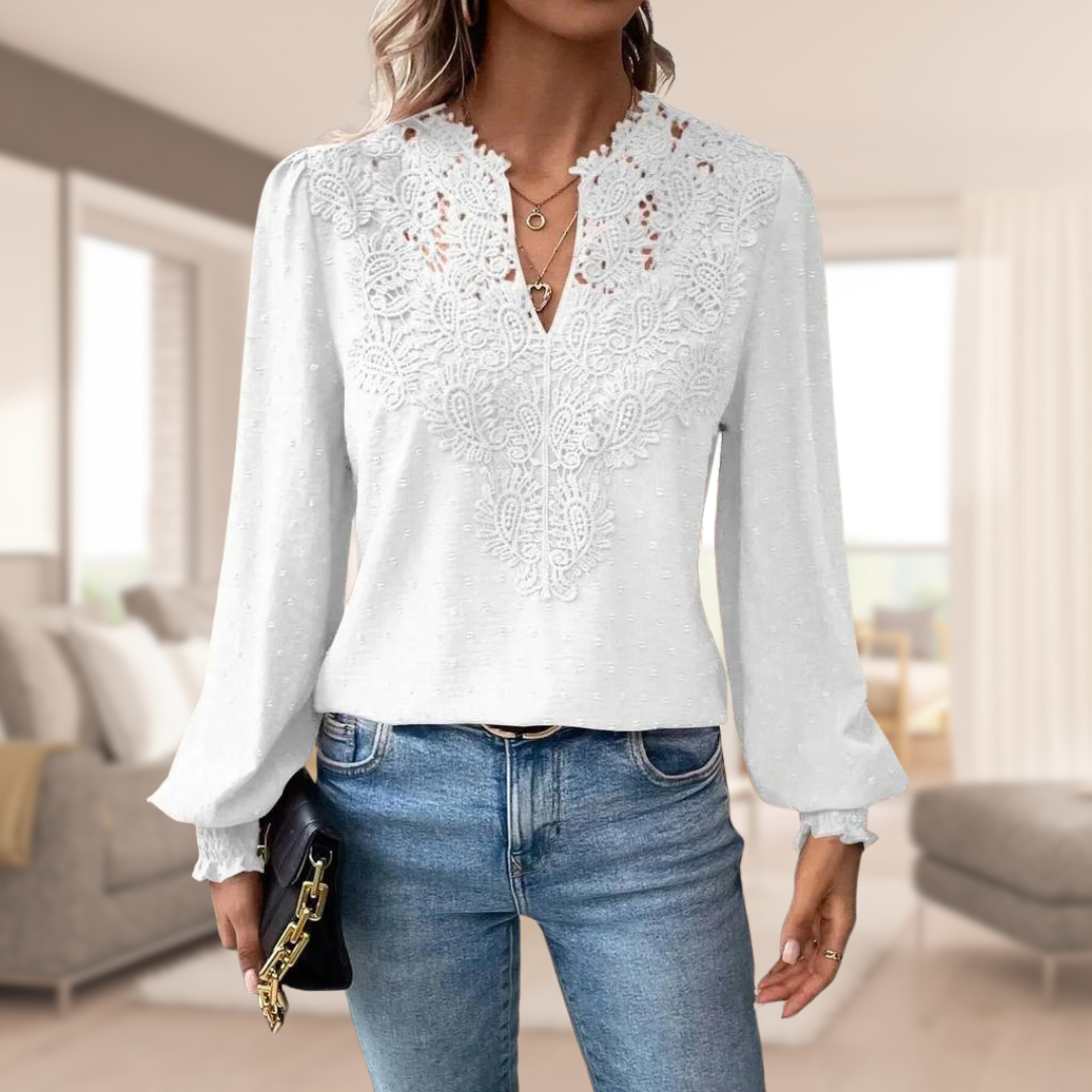 Zyra™ | Elegant damebluse med løse ærmer