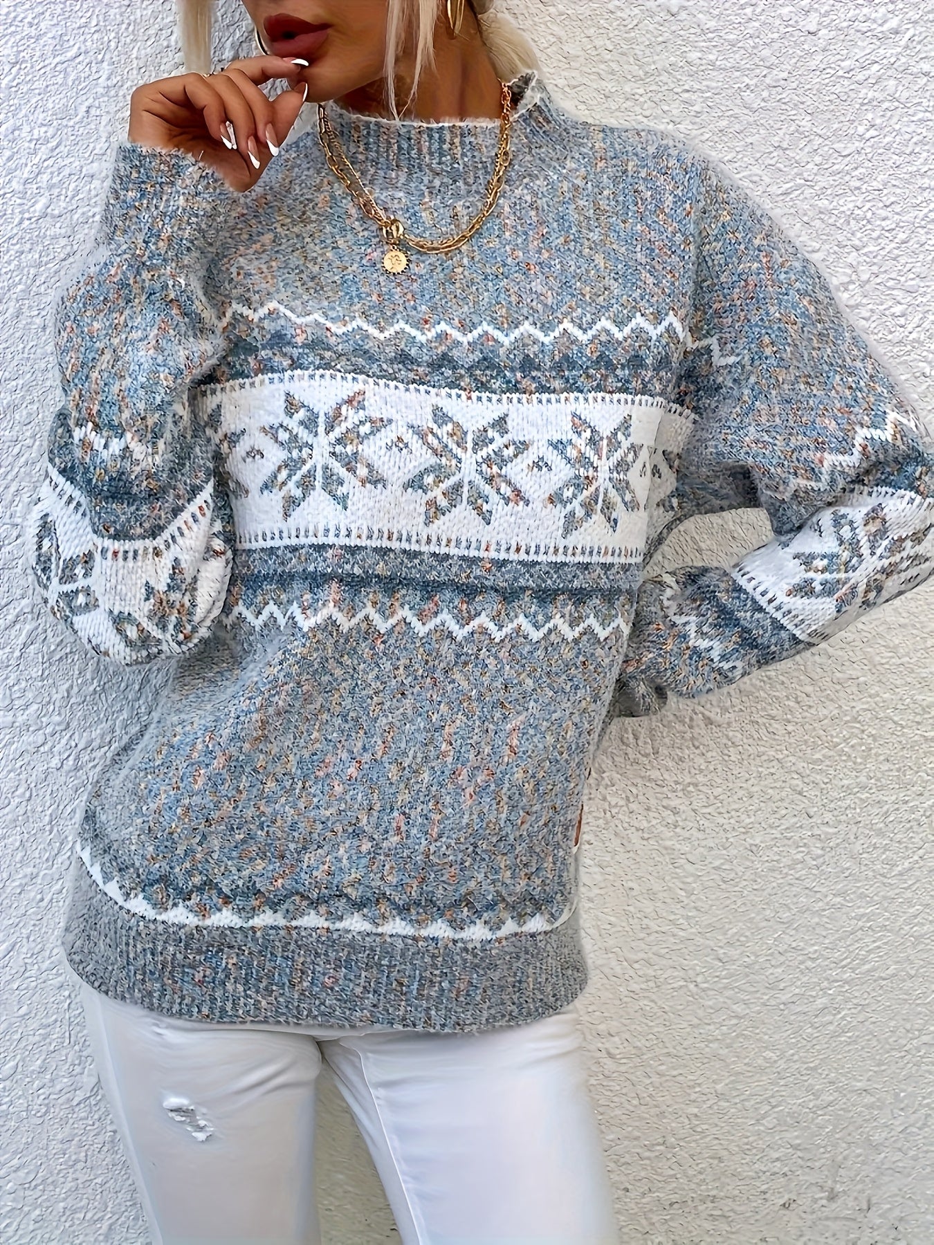 Zyra™ | Vinterstrikket Komforttrøje