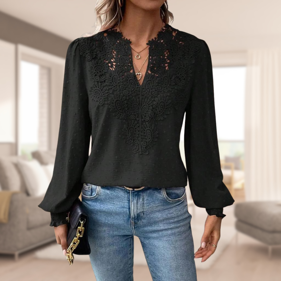 Zyra™ | Elegant damebluse med løse ærmer