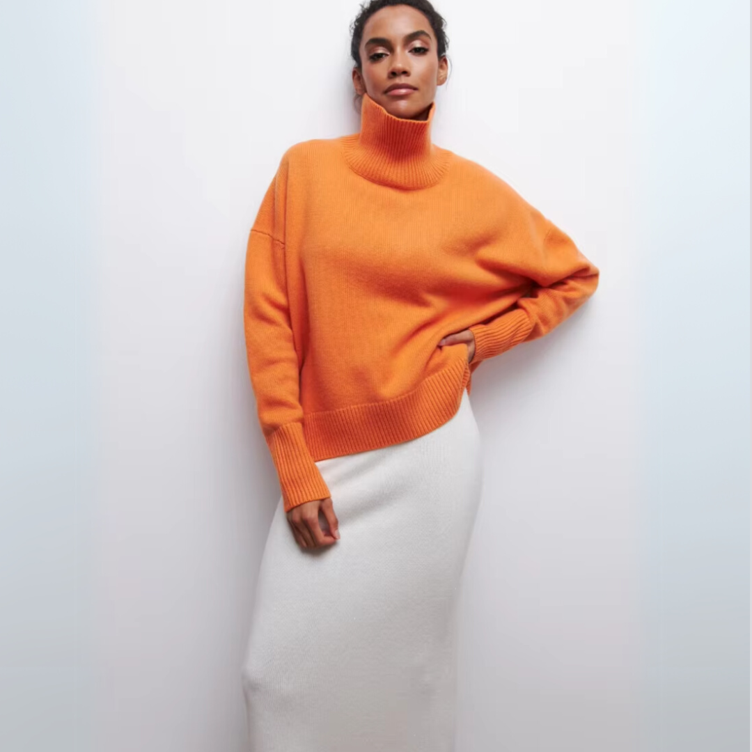 Zyra™ | Lun højhalset sweater
