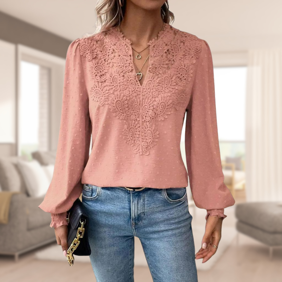 Zyra™ | Elegant damebluse med løse ærmer