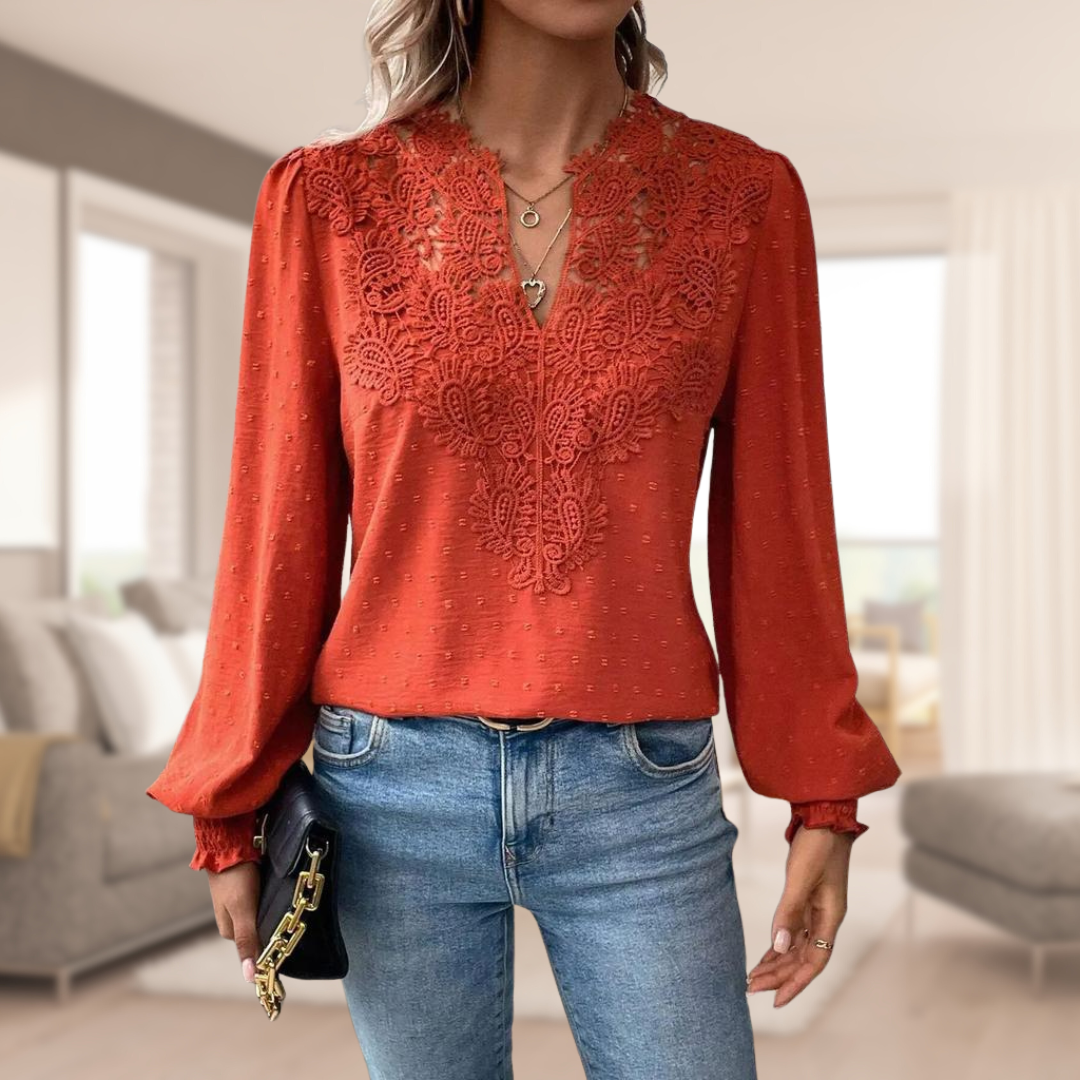 Zyra™ | Elegant damebluse med løse ærmer