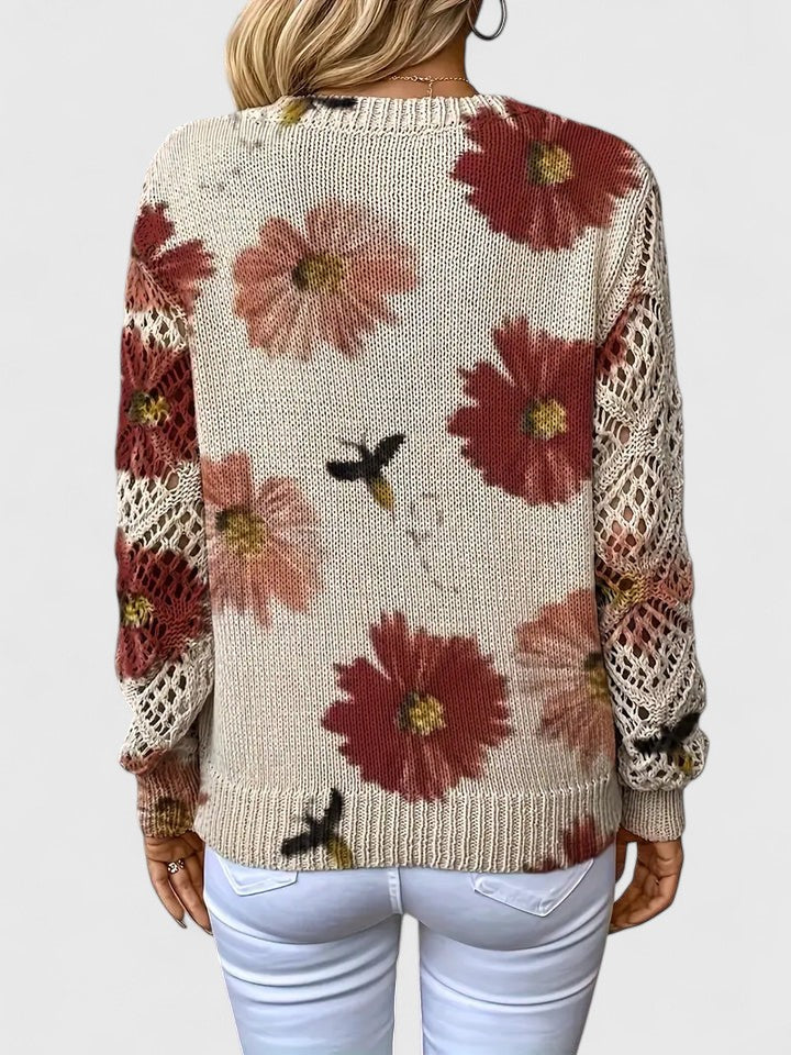 Zyra™ | Elegant blomstret trøje