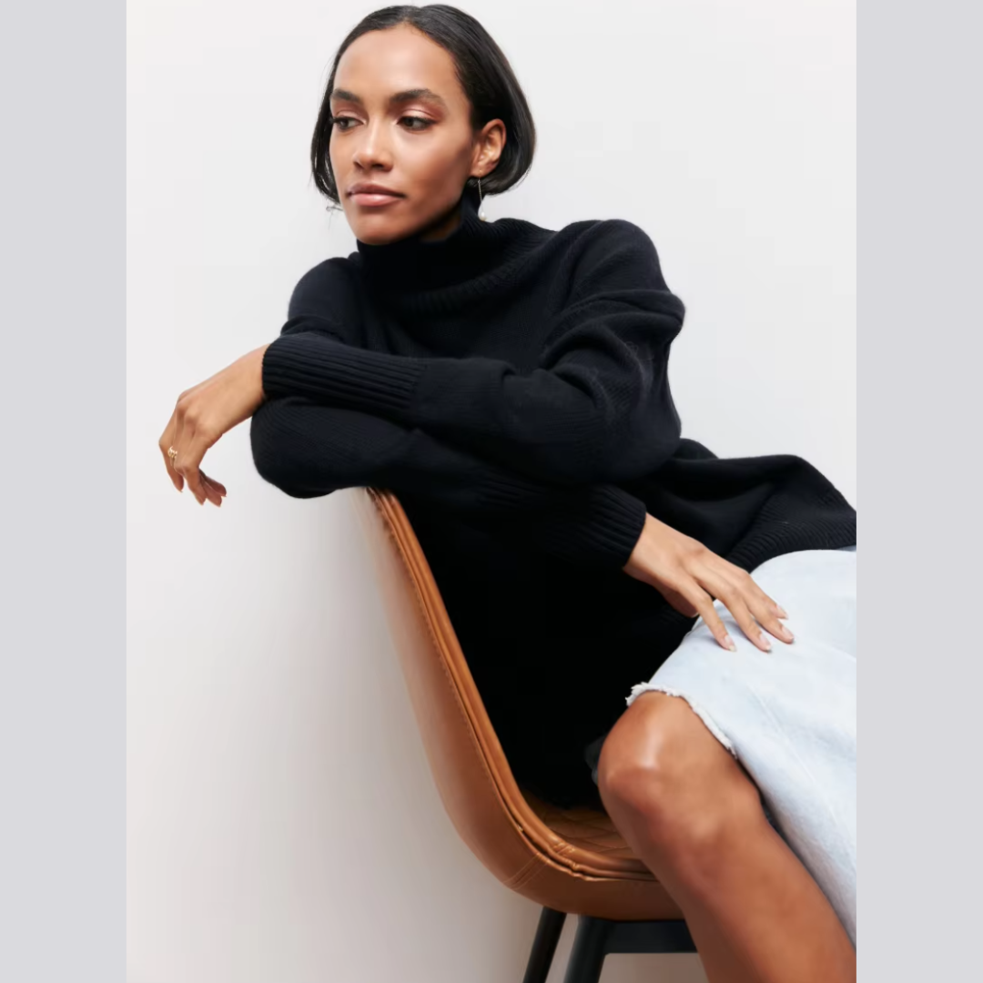 Zyra™ | Lun højhalset sweater
