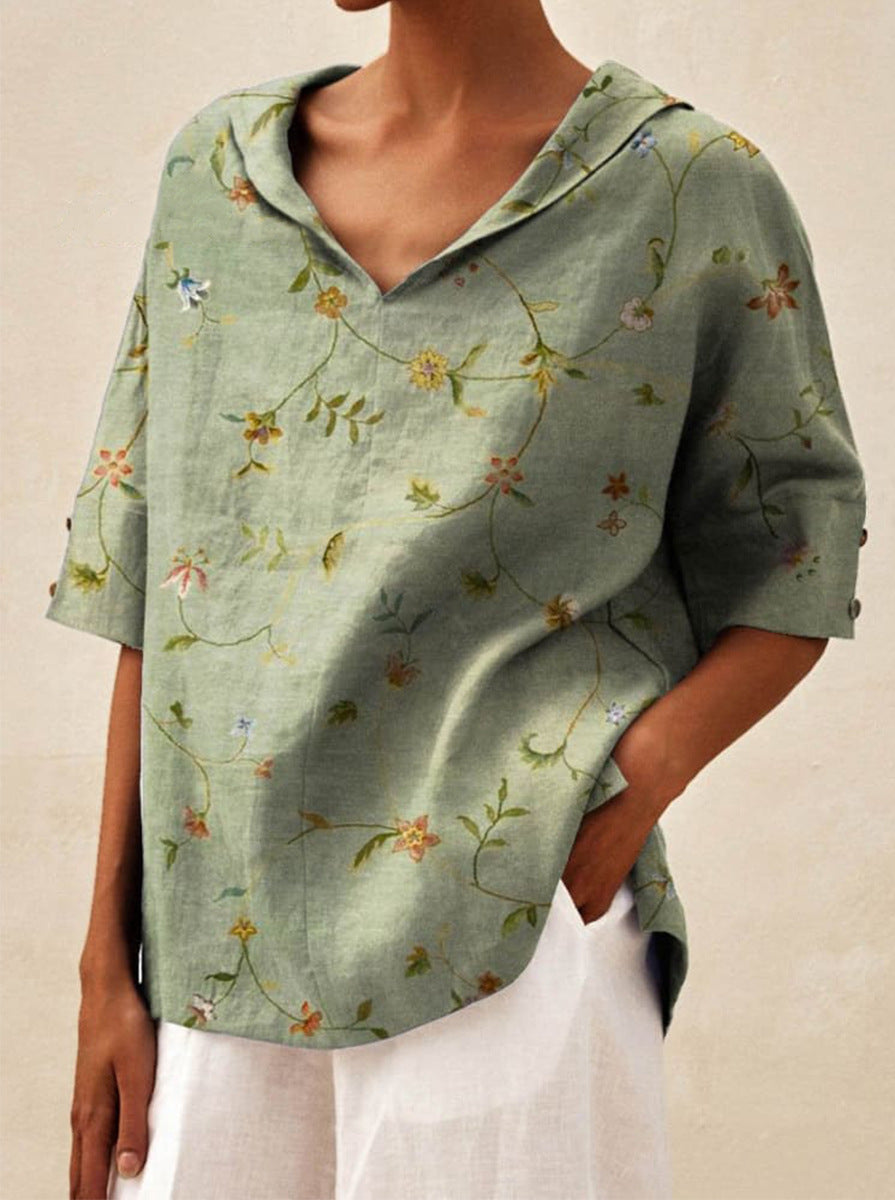 Zyra™ | Elegant top med V-udskæring