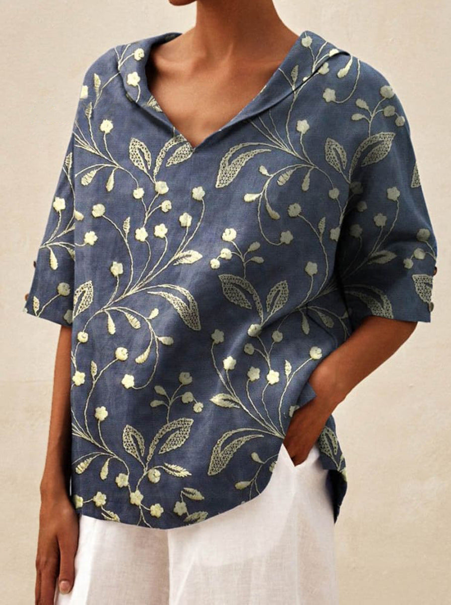 Zyra™ | Elegant top med V-udskæring