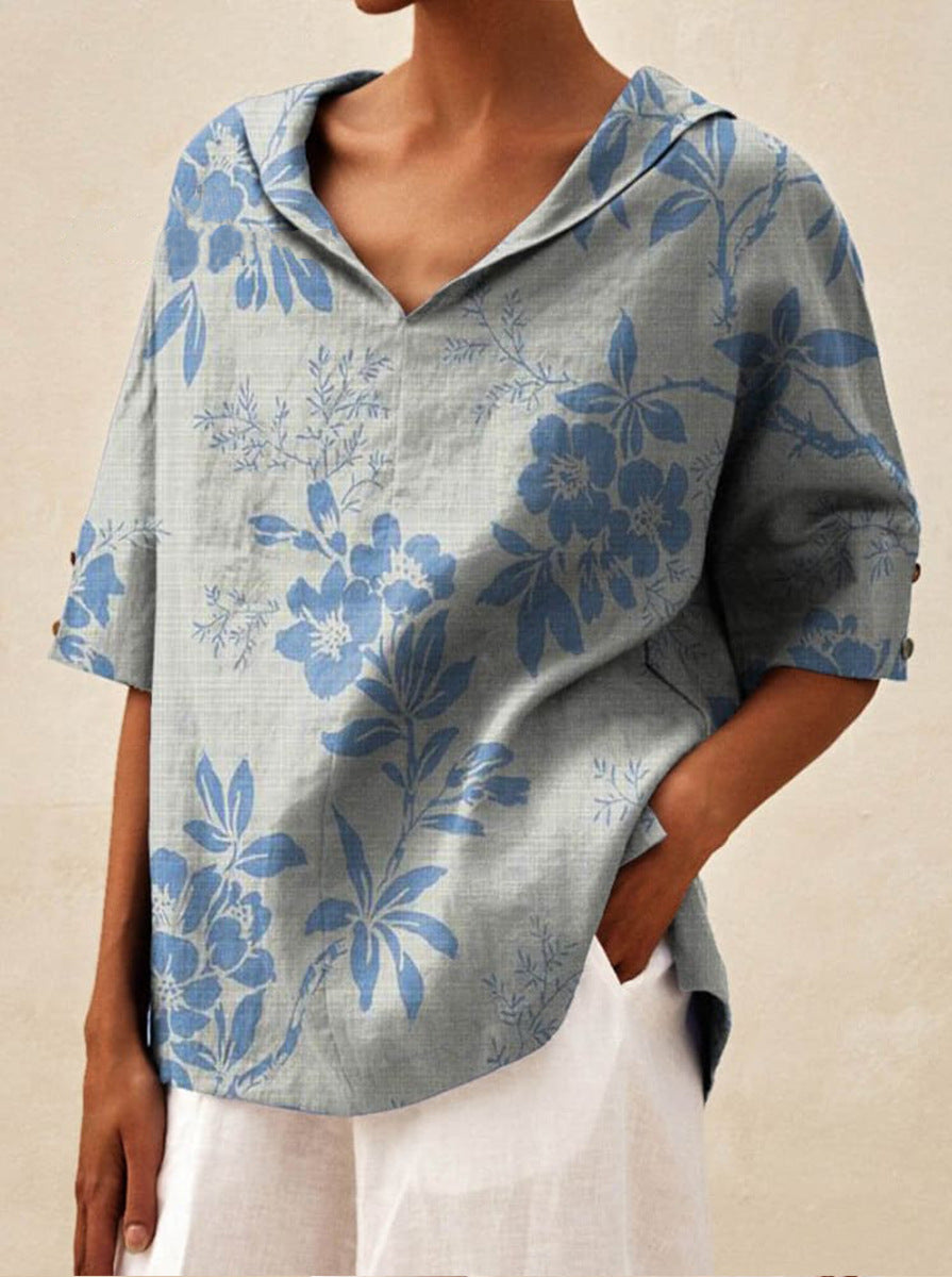 Zyra™ | Elegant top med V-udskæring
