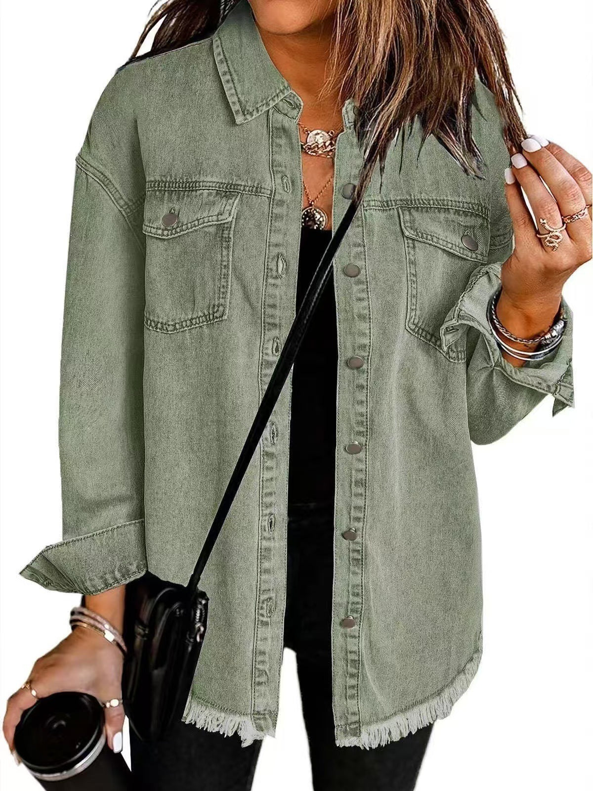 Zyra™ | Tidløs Denim Skjortejakke