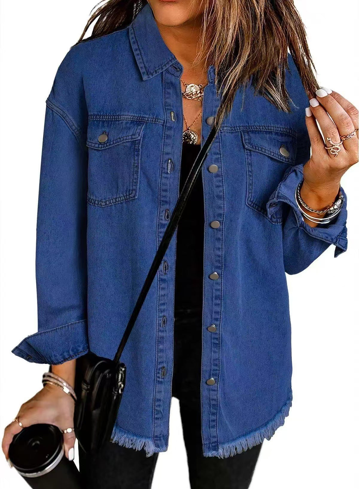 Zyra™ | Tidløs Denim Skjortejakke