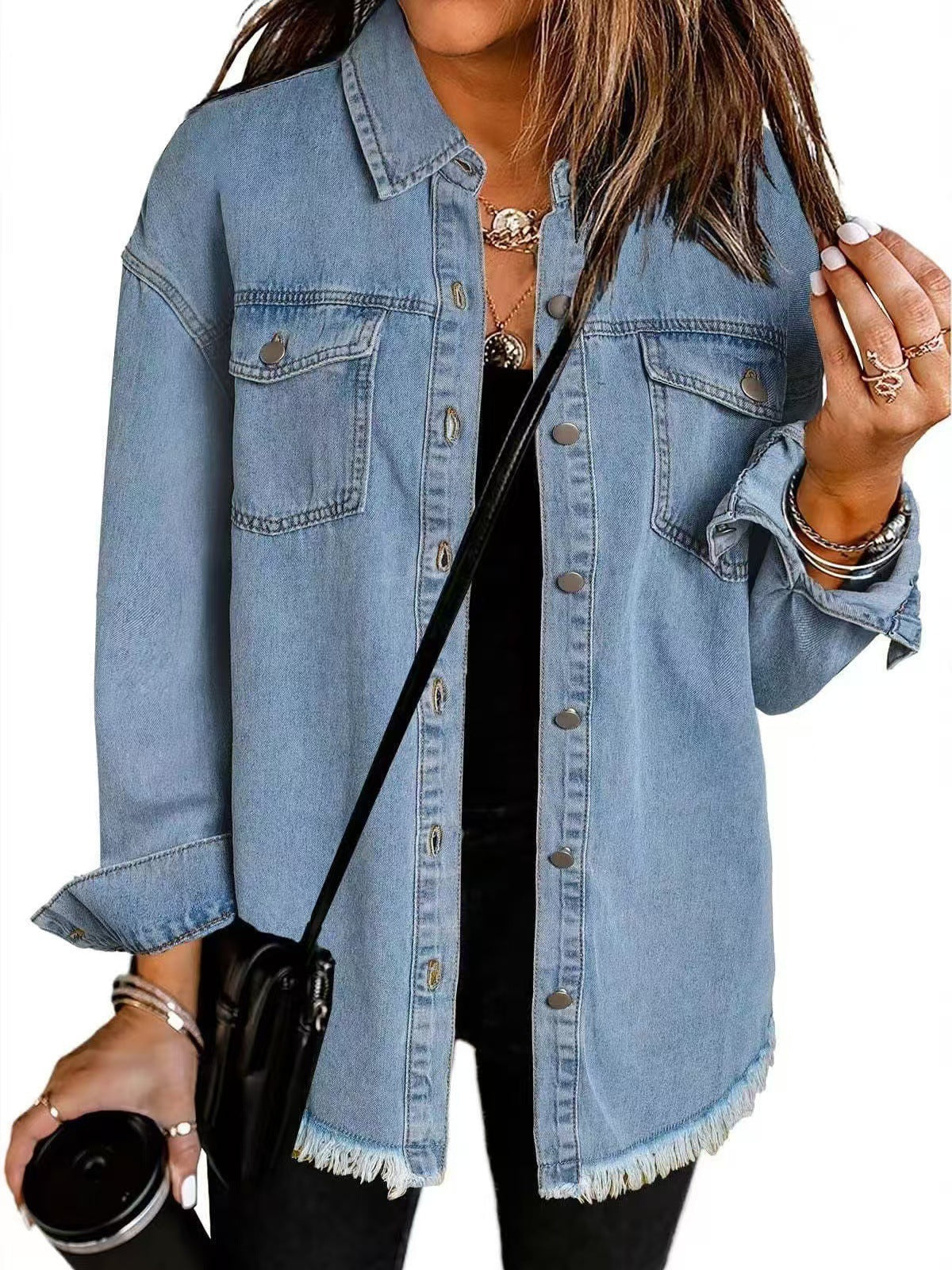 Zyra™ | Tidløs Denim Skjortejakke