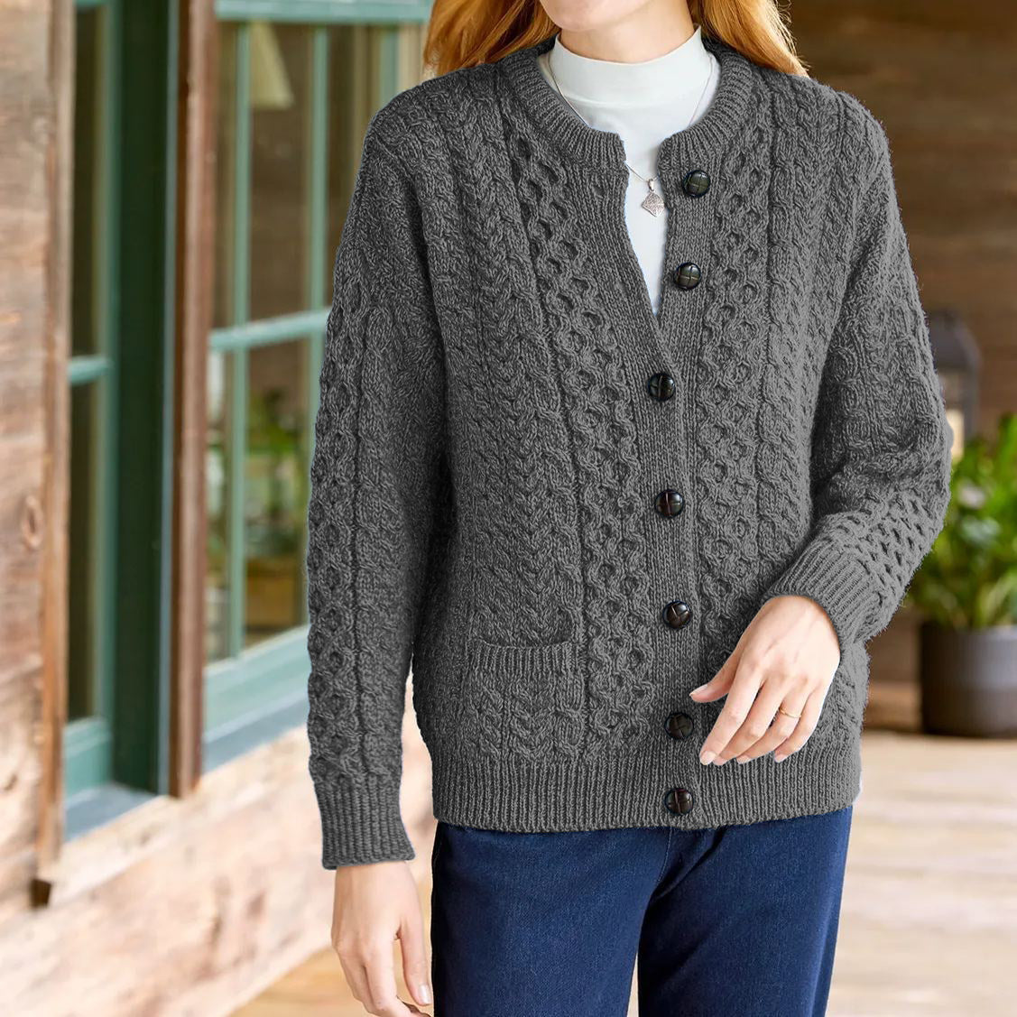 Zyra™ | Langærmet Casual Cardigan