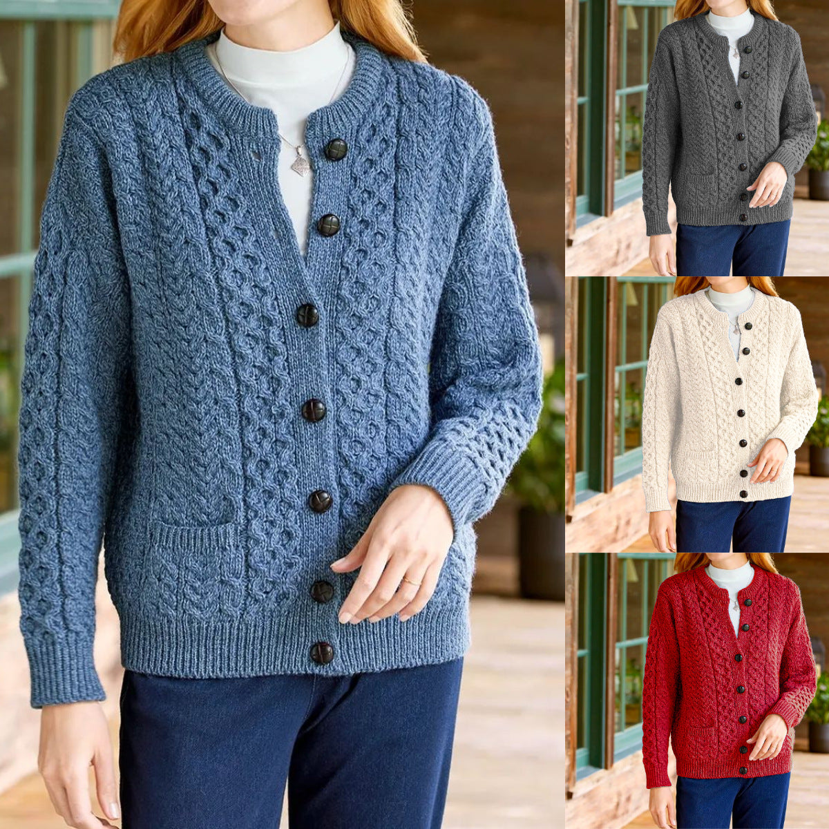 Zyra™ | Langærmet Casual Cardigan