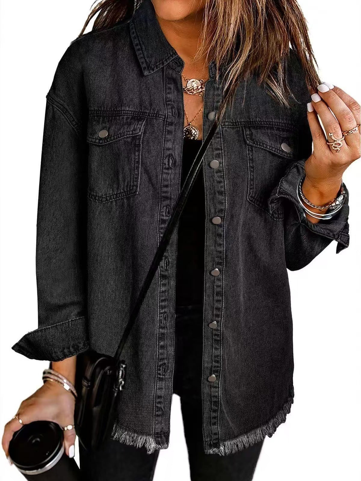 Zyra™ | Tidløs Denim Skjortejakke