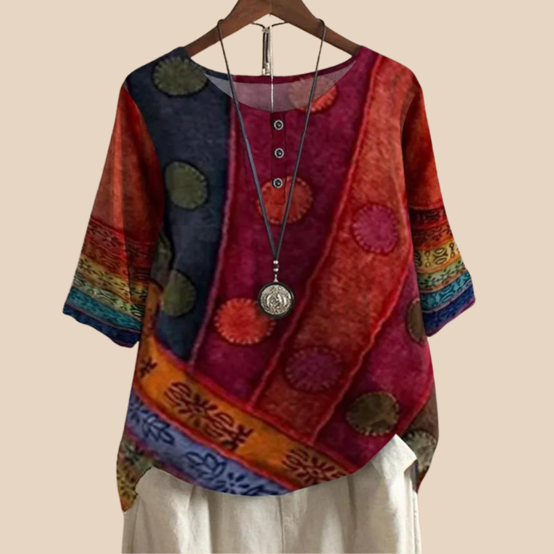 Zyra™ | Boho Afslappet Bluse