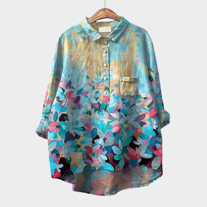 Zyra™ | Kunstnerisk Printbluse