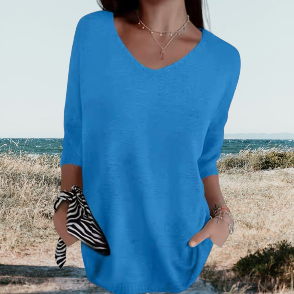 Zyra™ | Stilfuld V-Hals Casual Top