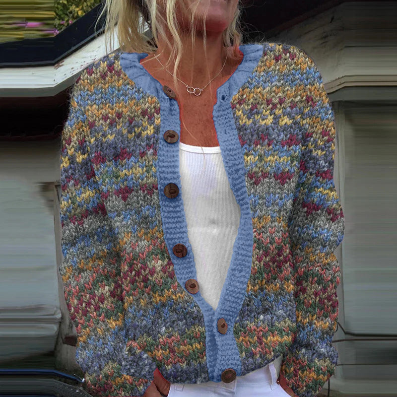 Zyra™ | Let cardigan med legende print