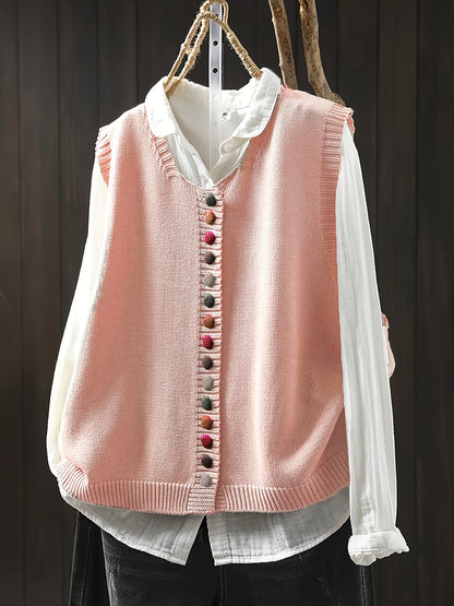 Zyra™ | Ærmeløs Strikket Vest