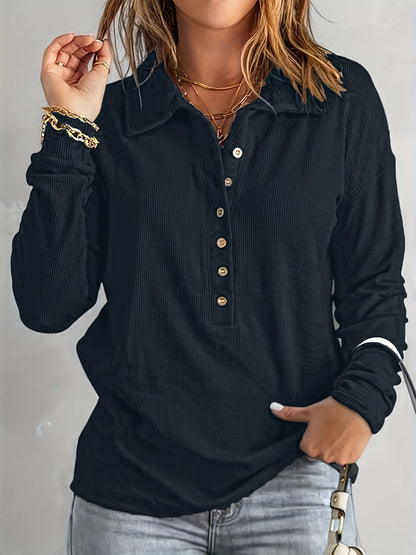 Zyra™ | Blød og Afslappet Langærmet Bluse