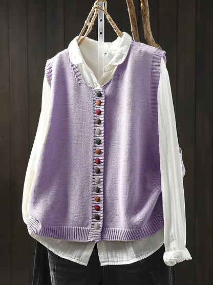 Zyra™ | Ærmeløs Strikket Vest