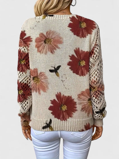Zyra™ | Elegant blomstret trøje