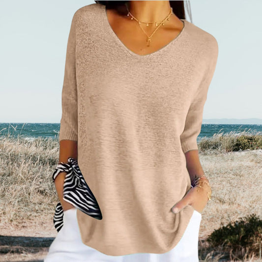 Zyra™ | Stilfuld V-Hals Casual Top