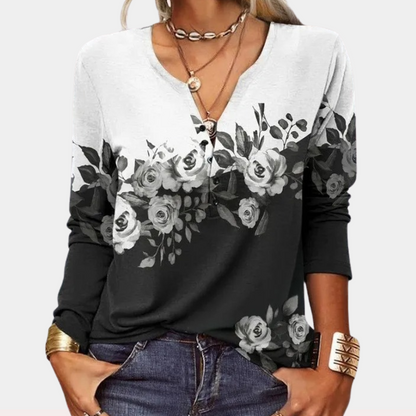 Zyra™ | Stilfuld og afslappet top med print