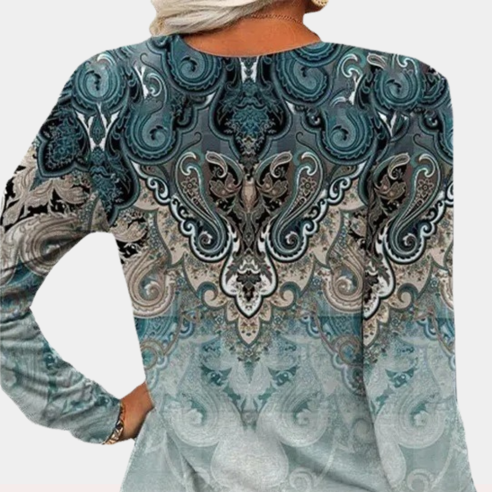 Zyra™ | Stilfuld og afslappet top med print