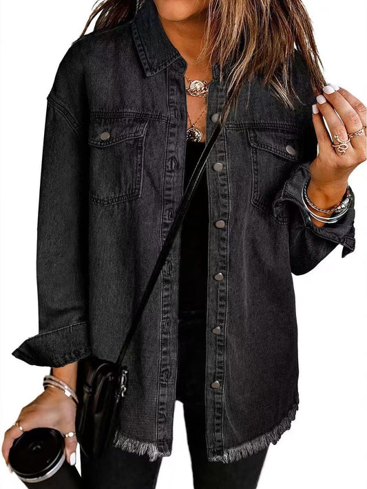 Zyra™ | Tidløs Denim Skjortejakke
