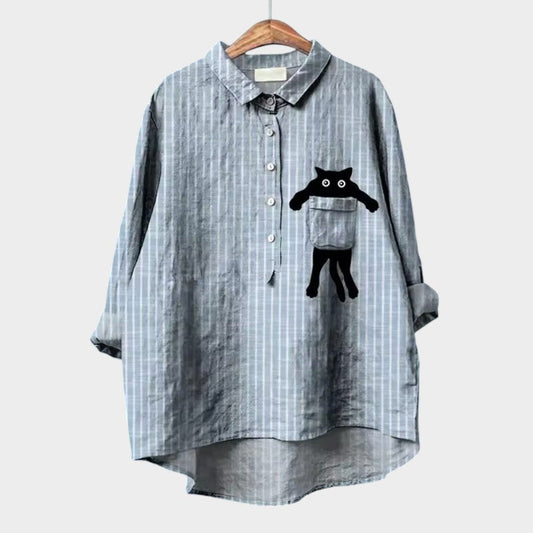 Zyra™ | Kunstnerisk Printbluse