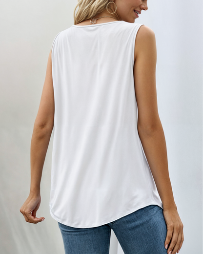 Zyra™ | Ærmeløs tanktop med firkantet udskæring