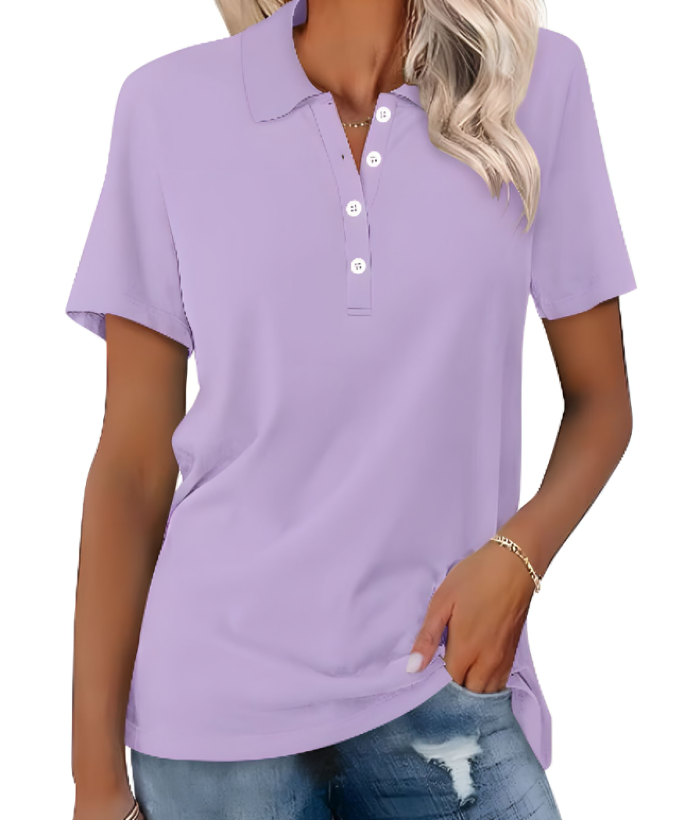 Zyra™ | Komfortabel Poloshirt i Blød Bomuld