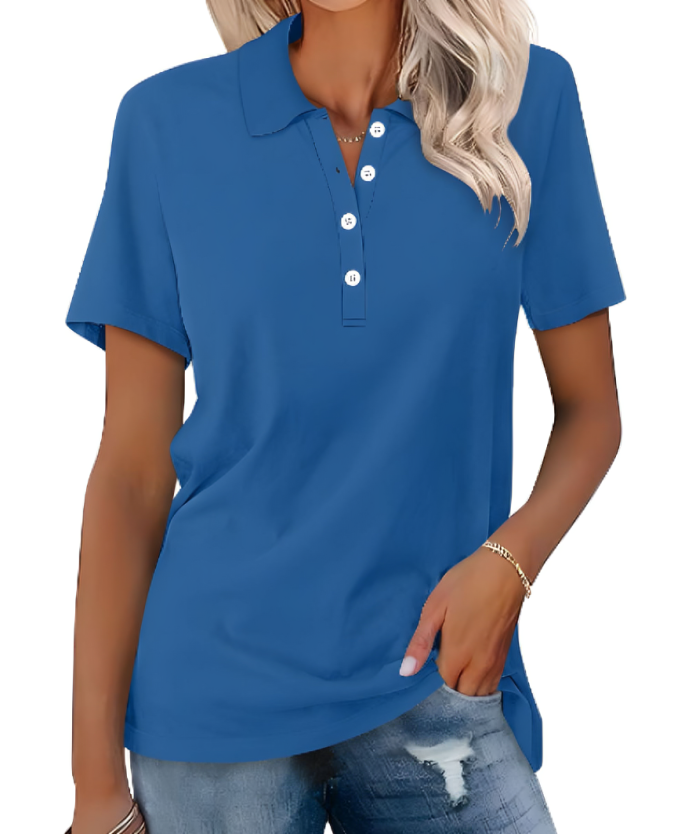 Zyra™ | Komfortabel Poloshirt i Blød Bomuld