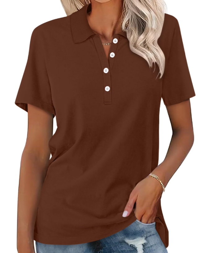 Zyra™ | Komfortabel Poloshirt i Blød Bomuld