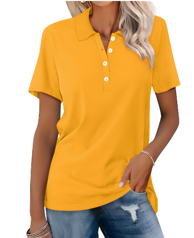 Zyra™ | Komfortabel Poloshirt i Blød Bomuld