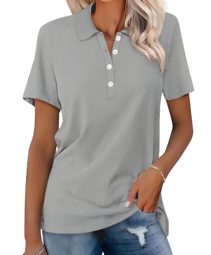 Zyra™ | Komfortabel Poloshirt i Blød Bomuld