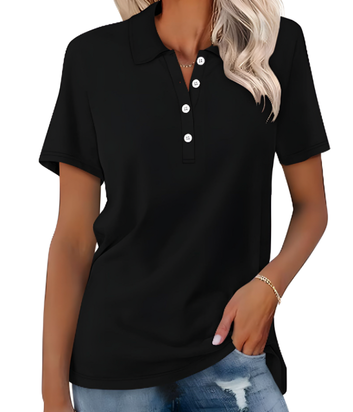 Zyra™ | Komfortabel Poloshirt i Blød Bomuld